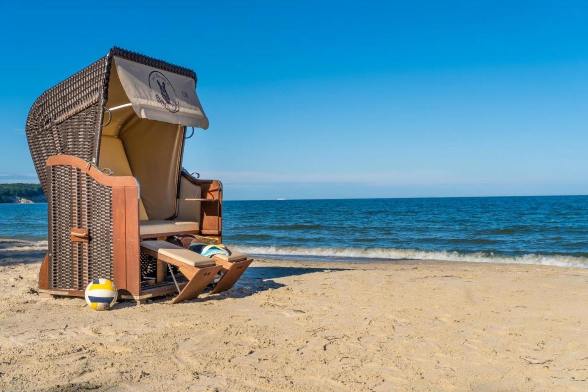 Traumhaftes Appartement - Odins Blick Wohnung 13 , Sauna Und Privatstrand, Blick Zur Ostsee Lobbe Bagian luar foto